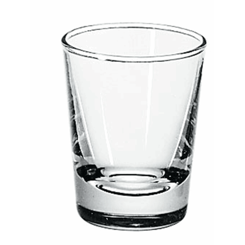 Dieses transparente Schnapsglas mit einem Fassungsvermögen von 6 cl kann bedruckt oder graviert werden